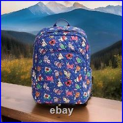 Vera Bradley Essential Large Laptop Backpack CATNIP CHRISTMAS Cats? New V389