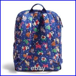 Vera Bradley Essential Large Laptop Backpack CATNIP CHRISTMAS Cats? New V389