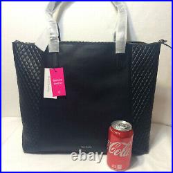 Vera Bradley Sycamore Black Leather Large Tote Briefcase Laptop Travel Carry On