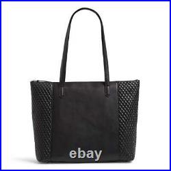 Vera Bradley Sycamore Black Leather Large Tote Briefcase Laptop Travel Carry On