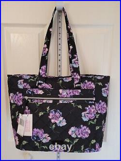 Vera Bradley Work/ Laptop Tote Bag in Performance Twill Floating Pansies handbag