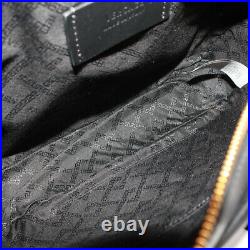 Versace New Messenger Medusa Shoulder Bag Black Leather Gold Unisex