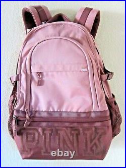 Victoria Secret Pink COLLEGIATE BACKPACK SCHOOL BOOK BAG TRAVEL GYM BEACH LARGE