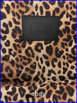 Victoria's Secret PINK Campus LEOPARD Backpack Laptop Travel Bag Discontinued