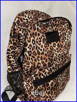 Victoria's Secret PINK Campus LEOPARD Backpack Laptop Travel Bag Discontinued