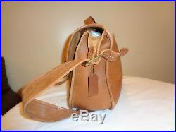 Vintage 1980s Coach Women's Briefcase Brown Leather Laptop Messenger Bag