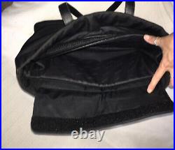 Vintage COACH Mercer Black Nylon/Leather Commuter Laptop Tote Bag #5117-NICE