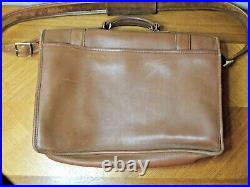 Vintage Coach 5274 Brown Soft Leather Messenger Lap Top Bag Satchel