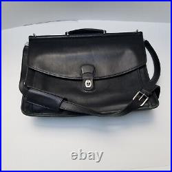 Vintage Coach Beekman Briefcase Messenger Laptop Travel Bag Black Leather 5266