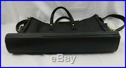 Vintage Coach Black Brief Case Messenger Laptop Leather Bag Briefcase Women Men