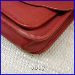 Vintage Coach F5c 5181 Rare Red Leather Briefcase Laptop Bag
