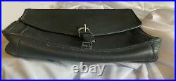 Vintage Coach Laptop Bag / Briefcase Soft Black Leather