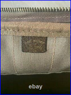 Vintage Gucci Brown GG Attache Briefcase Laptop Bag