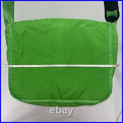 Vintage LeSportSac Green Messenger Shoulder Crossbody Work School Bag Laptop