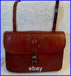 Vintage MULBERRY Congo Nile Leather Briefcase Satchel Laptop Work Shoulder bag