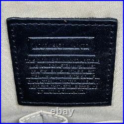 Vintage MULHOLLAND XL Leather Tote Bag Business Travel Laptop Locking BLACK USA