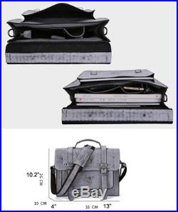 Vintage Women's Genuine Leather Briefcase Laptop Handbag Messenger Shoulder Bag