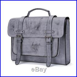 Vintage Women's Genuine Leather Briefcase Laptop Handbag Messenger Shoulder Bag