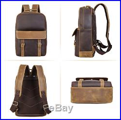 Vints Leather Backpack for Women Unisex with Key Chain, Detachable Laptop Sleeve