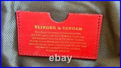 Vlieger & Vandam Gun Black Leather Laptop Bag Shoulder Strap Unisex