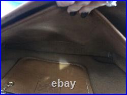 Vtg Coach Musette Briefcase Large Tan Leather Messenger Laptop Computer Bag