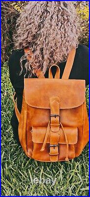 WBLD=LEATHER Backpack Purse For Travel, Work, School Laptop &Tablet Casual Bag