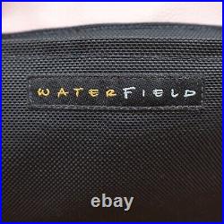 Waterfield Designs Cargo Laptop Bag XL Tote Pink Leather Black Ballistic Nylon