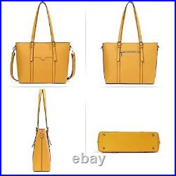Women Briefcase 15.6 Inch Laptop Tote Bag Vintage Leather Handbags Shoulder Work