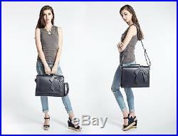 Women Faux Leather Bag Briefcase Shoulder Laptop Messenger Bags Blue Coach