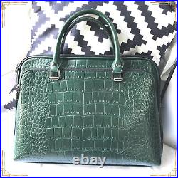 Women LEATHER Stylish Luxury Business Work Handbag Shoulder Crossbody Laptop Bag