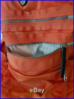 Women Lululemon Pack to Reality Laptop Backpack School Bag Orange Coral