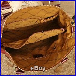 Women's Genuine Leather Handbags 14 Inch Laptop Briefcase Retro Messenger Bags