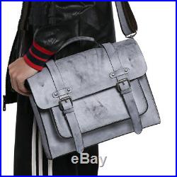 Women's Genuine Leather Vintage Briefcase Laptop Handbag Messenger Shoulder Bag