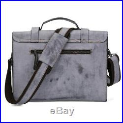 Women's Genuine Leather Vintage Briefcase Laptop Handbag Messenger Shoulder Bag
