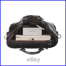 Women's Leather Bag 3-Way Genuine Work Tote Laptop Shoulder Handbag Messenger