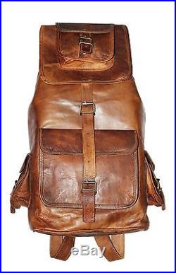 Women's Leather Vintage Rucksack Shoulder Laptop bag Backpack School travel Bag