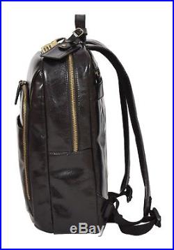 Womens Backpack Luxurious Black LEATHER Rucksack LARGE Casual Travel Laptop Bag