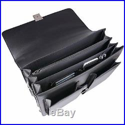 Womens Briefcase Attache Case Mens Laptop Messenger Bag Leather Lawyer / Wallet