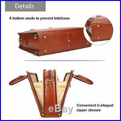 Womens Briefcases Full Grains Leather Business Satchel Bag For 14 Laptop Attache