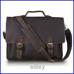 Womens Lawyer Laptop Bag Messenger Leather Briefcase Attache Case Mens / Wallet
