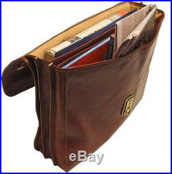 Womens Lawyer Mens Messenger Bag Attache Case Wallet Leather Laptop Briefcase