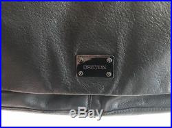 Womens Oroton Black Soft Leather Satchel Bag / Brief Case / Laptop Bag As New