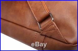 Womens Vintage Leather Backpack School College Book Bag 15-inch Laptop Rucksack