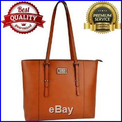 ZYSUN Laptop Tote Bag Fits Up to 15.6 in Awesome Gifts for Women 1-brown