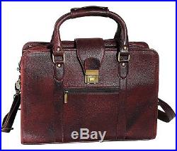 ZipperNext Genuine Leather Messenger Bag 15.6 Laptop Briefcase Bag for Women or